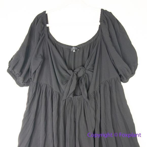 New! ELOQUII black‎ tie front maxi dress plus size 14 - Picture 3 of 13